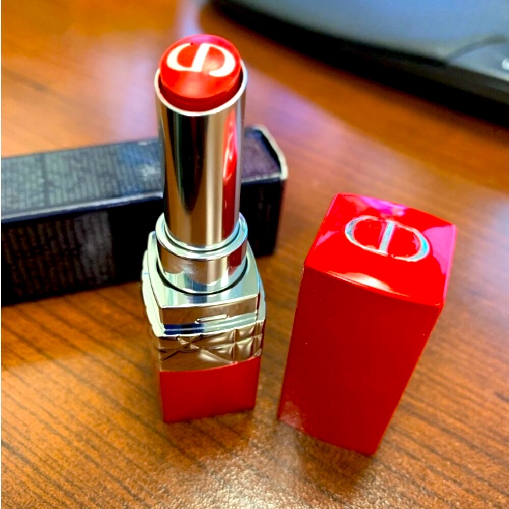 Dior Rouge Ultra Care Lipstick - 999 Bloom (Red) - Flower Oil - Brand New In Box